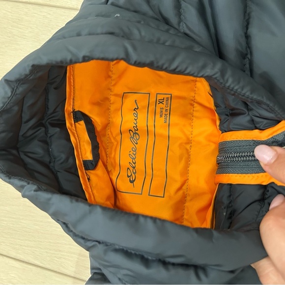 $129 Size XL GRAY Eddie Bauer Men's CirrusLite Down Jacket ultralight PACKABLE - Picture 5 of 6